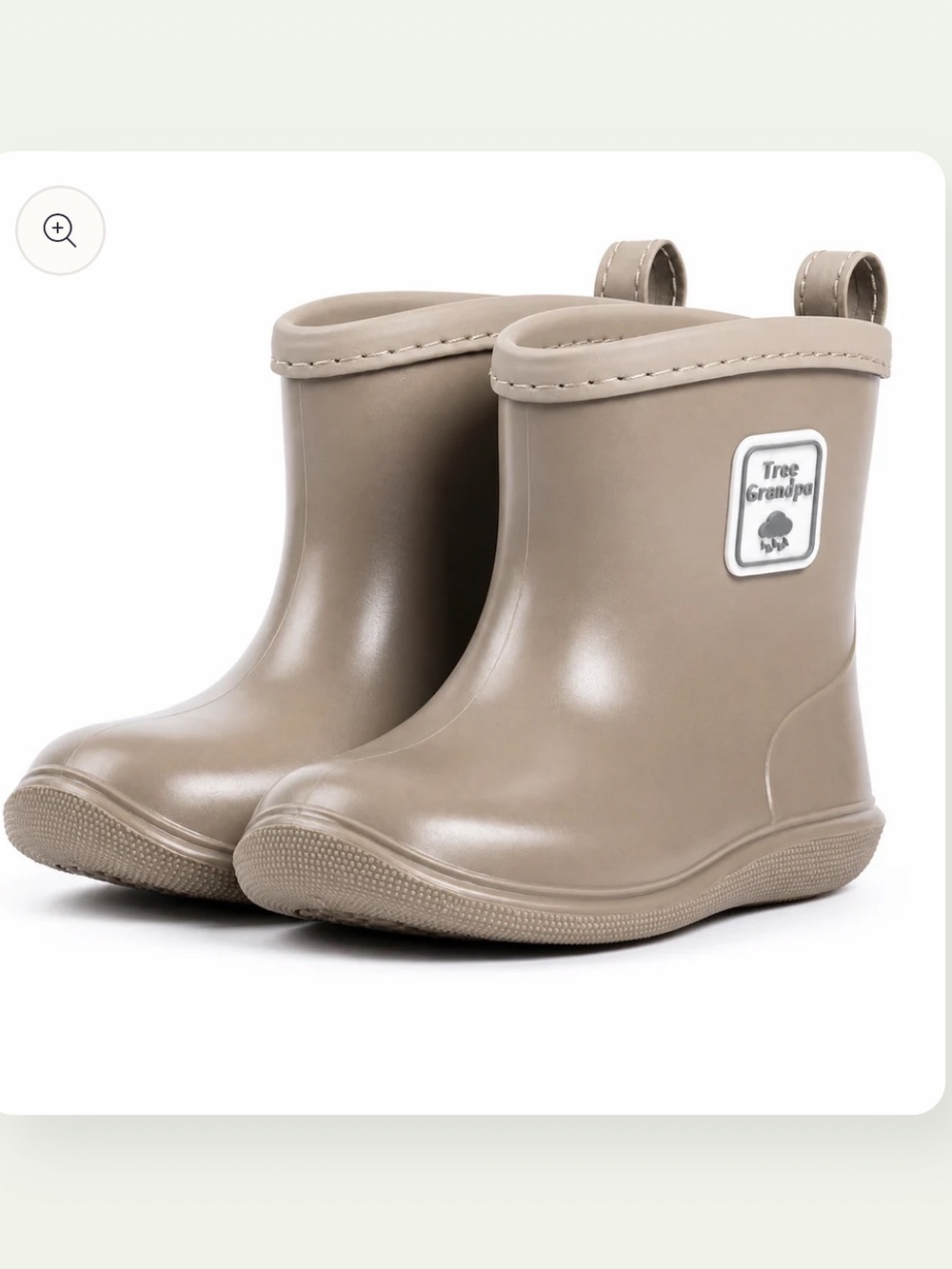 Tree Grandpa Toddler Rainboots in Carmel (Size:7)